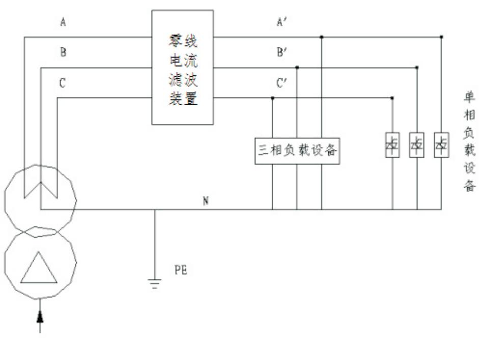 零线电流滤波装置接线图